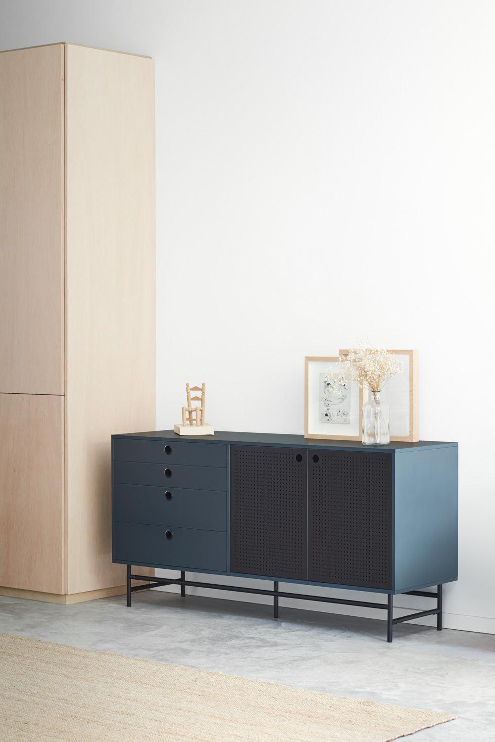 PUNTO chest of drawers dark blue - Eye on Design