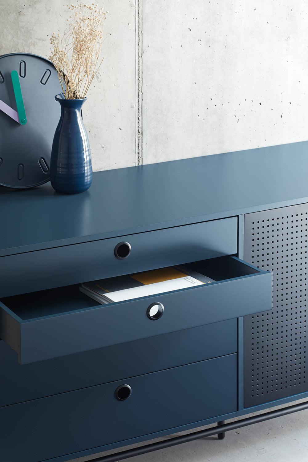 PUNTO chest of drawers dark blue - Eye on Design