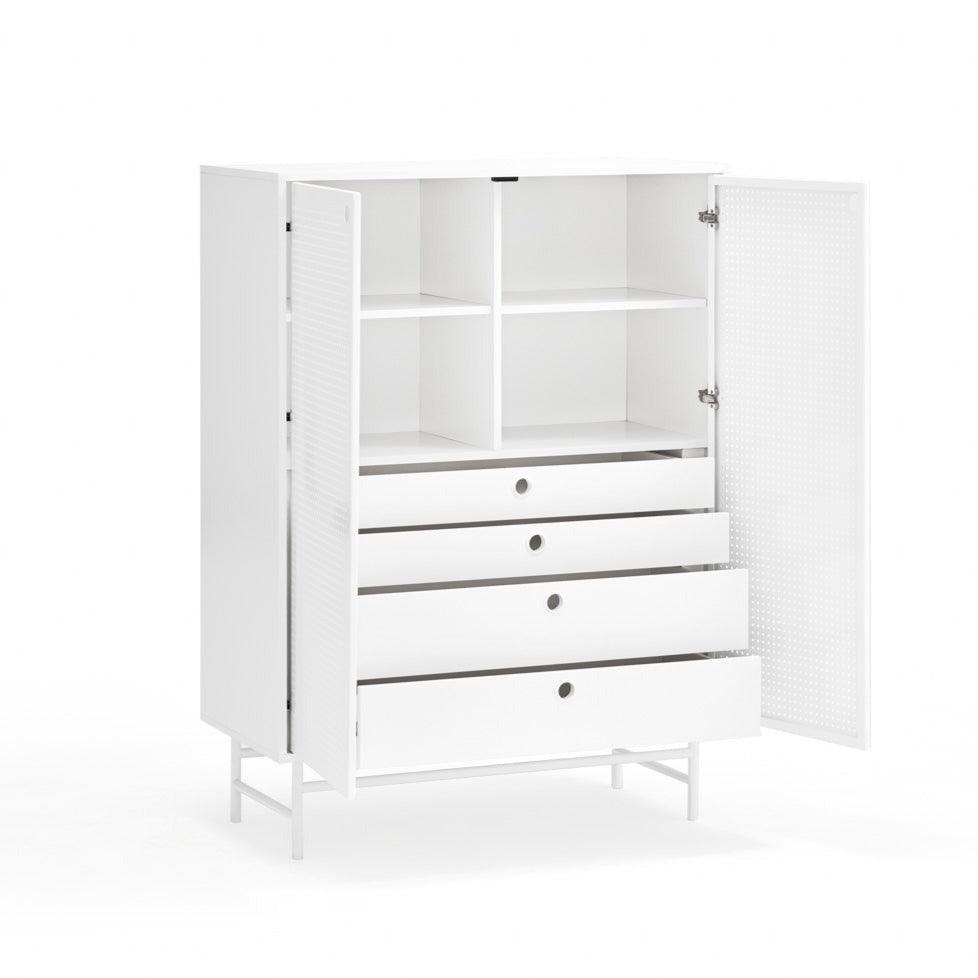 PUNTO high chest of drawers white - Eye on Design