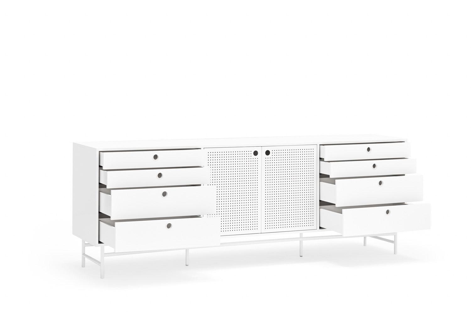 PUNTO low chest of drawers white - Eye on Design