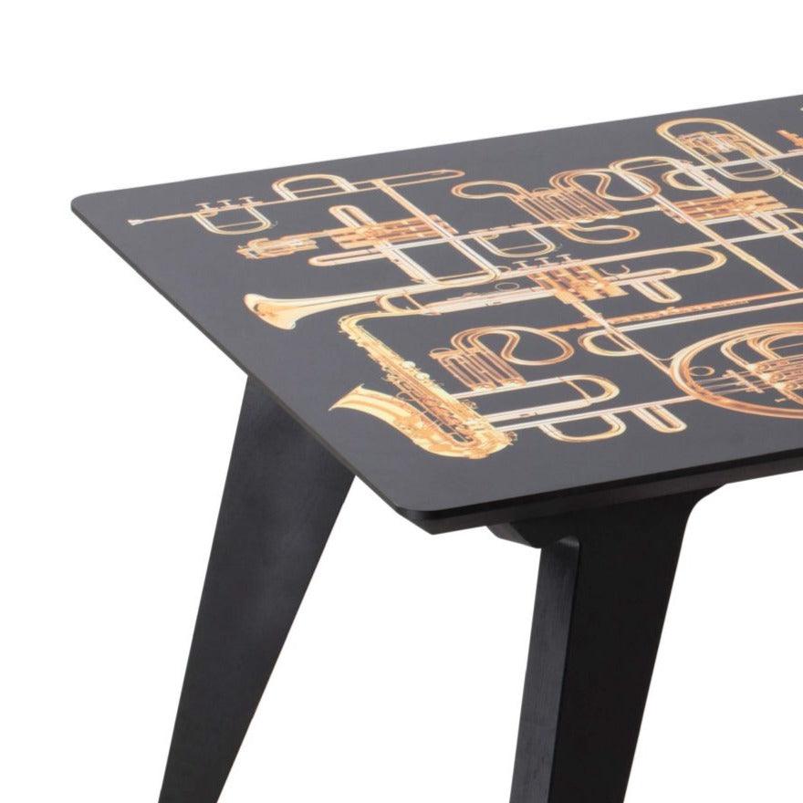 Rectangular table TRUMPETS black - Eye on Design