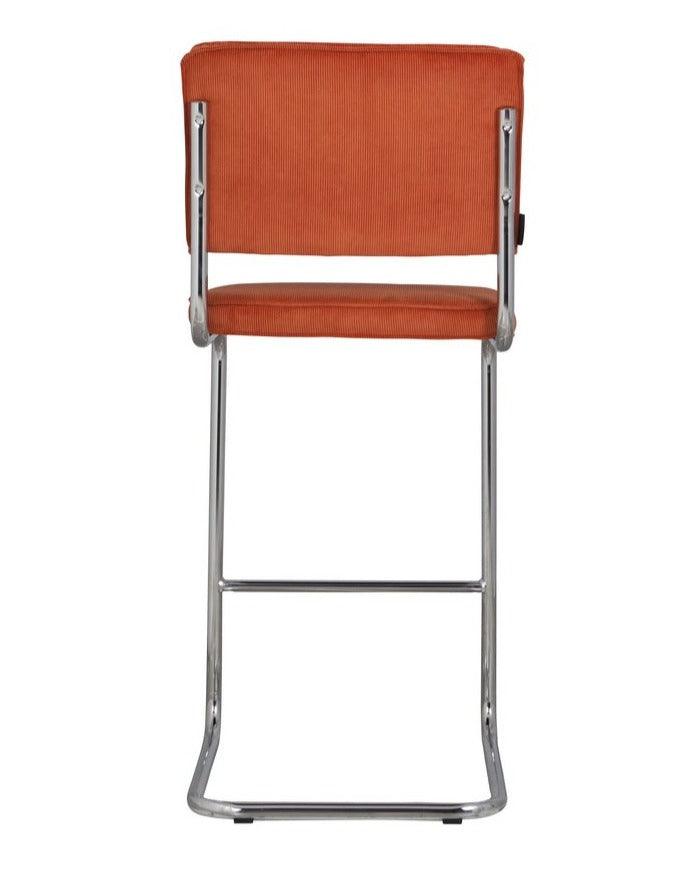 RIDGE RIB bar stool orange, Zuiver, Eye on Design