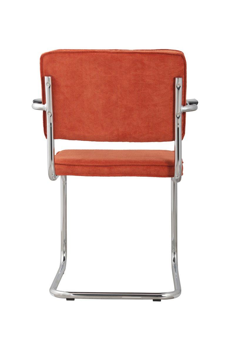 RIDGE RIB chair with armrests orange - Eye on Design