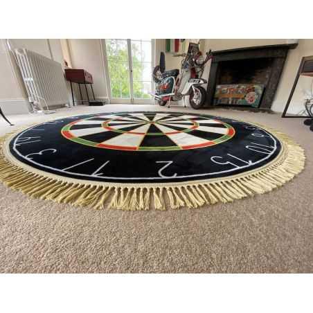 Round rug DARTBOARD black - Eye on Design