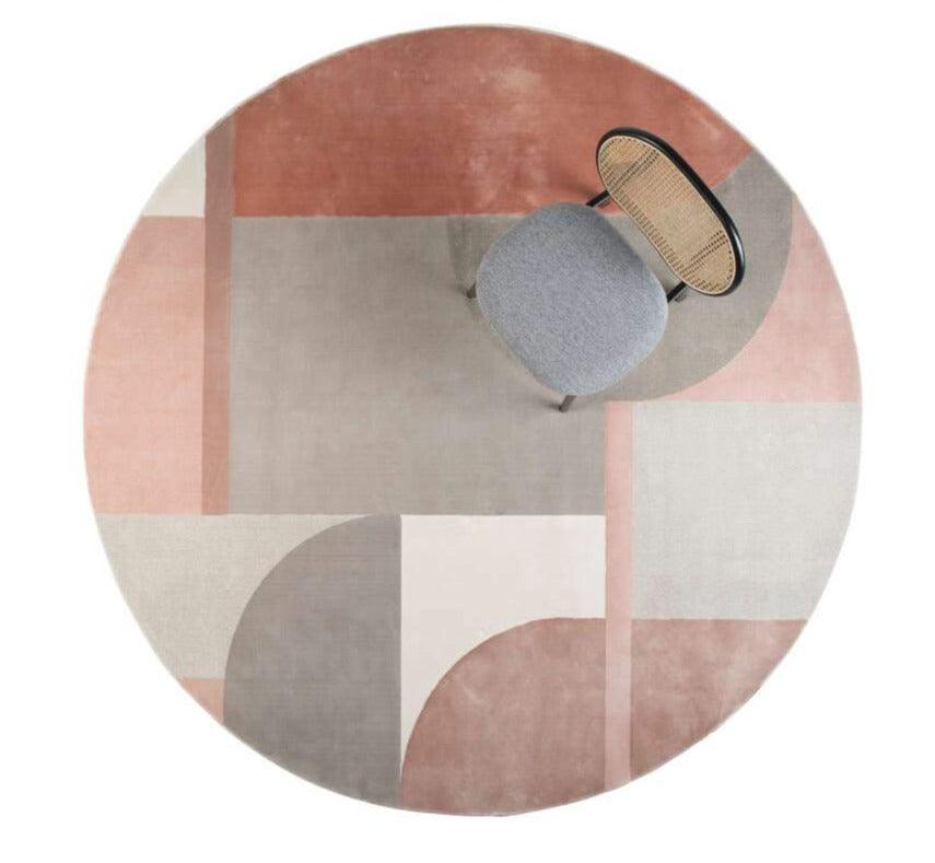 Round rug HILTON pink, Zuiver, Eye on Design