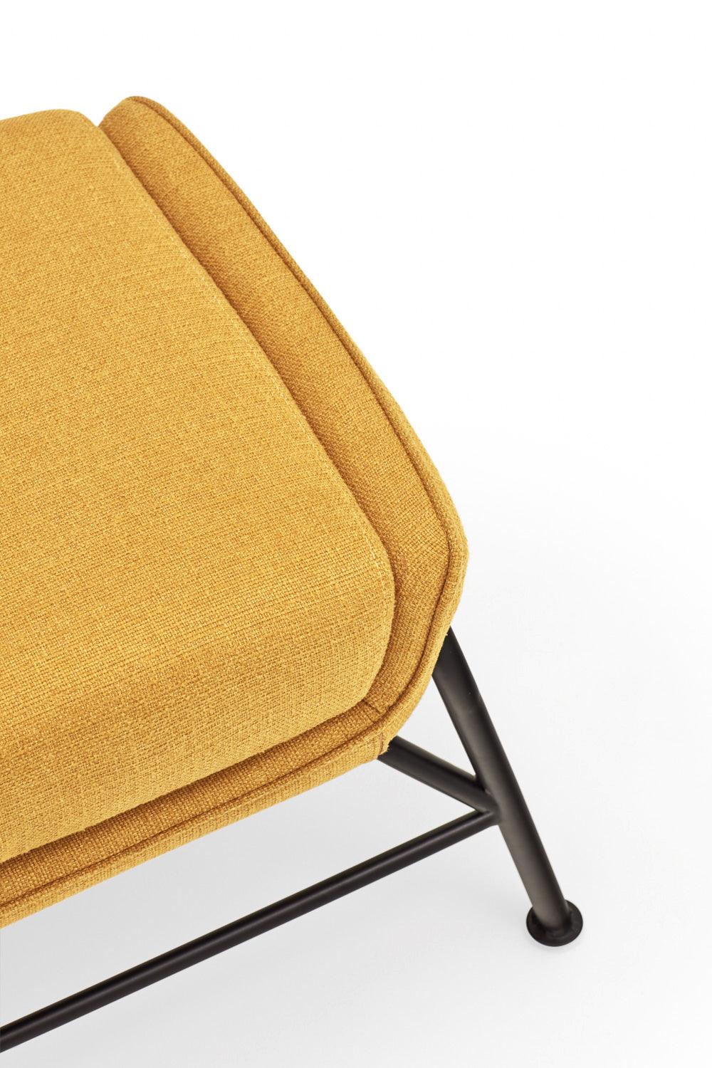 SADIRA footstool mustard - Eye on Design