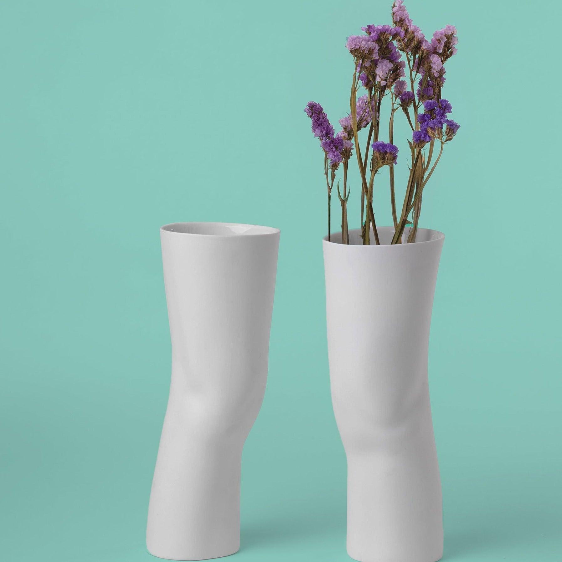 Set of porcelain vases ELLE white - Eye on Design