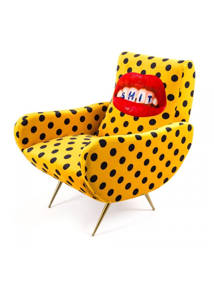 SHIT armchair yellow - Eye on Design