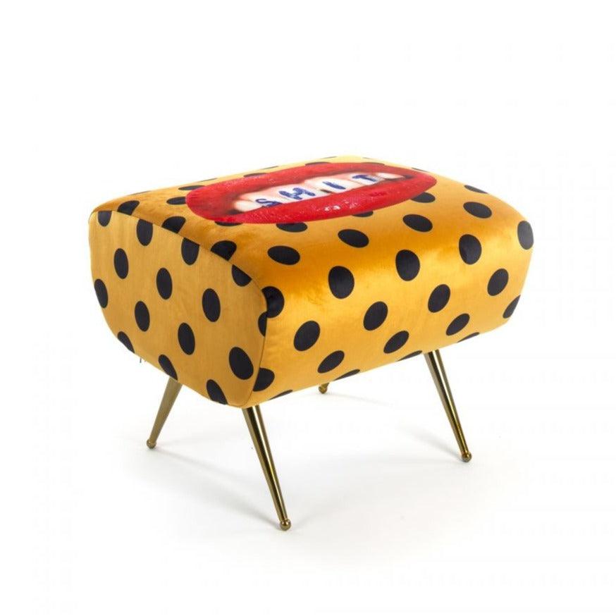 SHIT pouffe yellow - Eye on Design