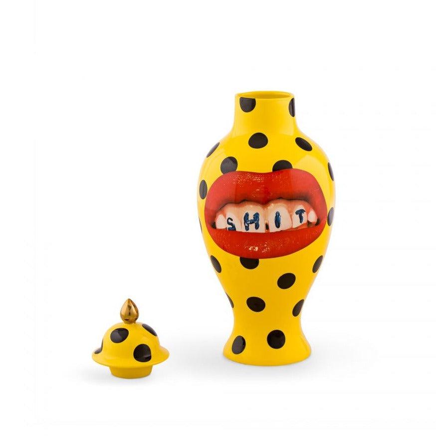 SHIT vase yellow - Eye on Design