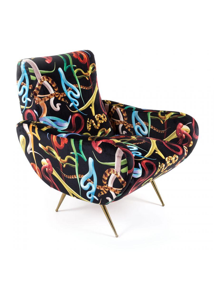 SNAKES armchair black - Eye on Design