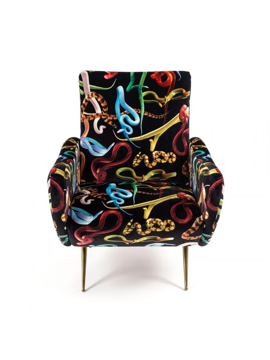 SNAKES armchair black - Eye on Design