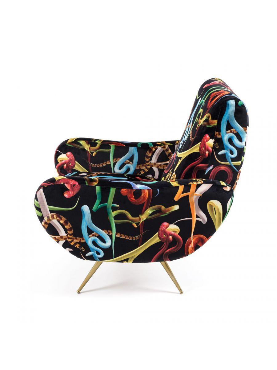 SNAKES armchair black - Eye on Design