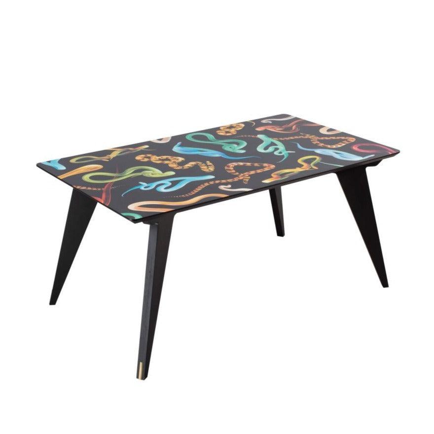 SNAKES rectangular table black - Eye on Design