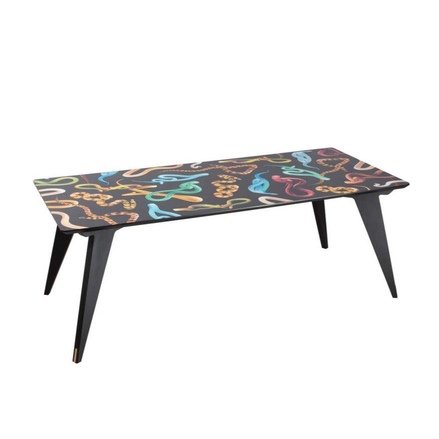 SNAKES rectangular table black - Eye on Design