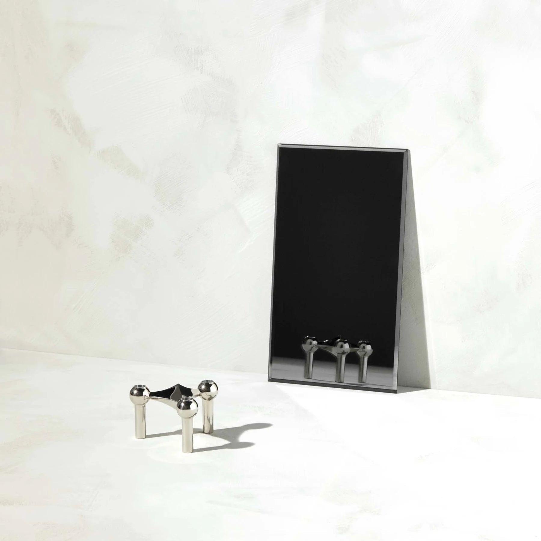 STOFF candle holder NAGEL chrome - Eye on Design