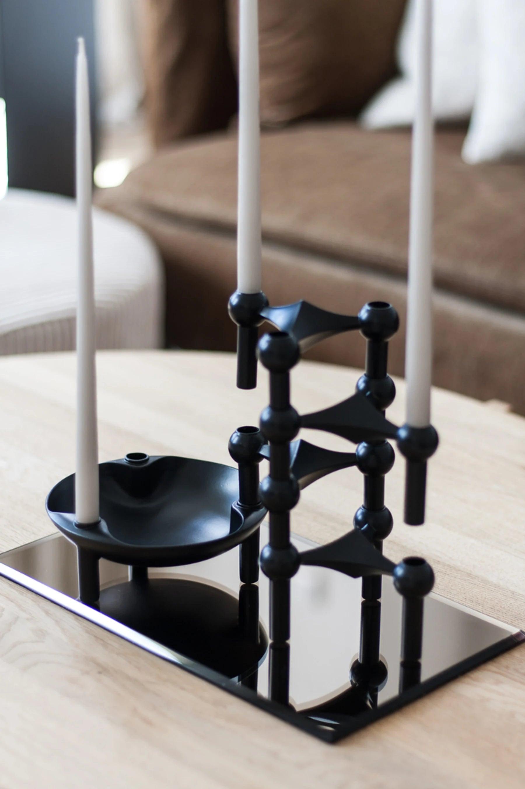 STOFF NAGEL candle holder and bowl black - Eye on Design