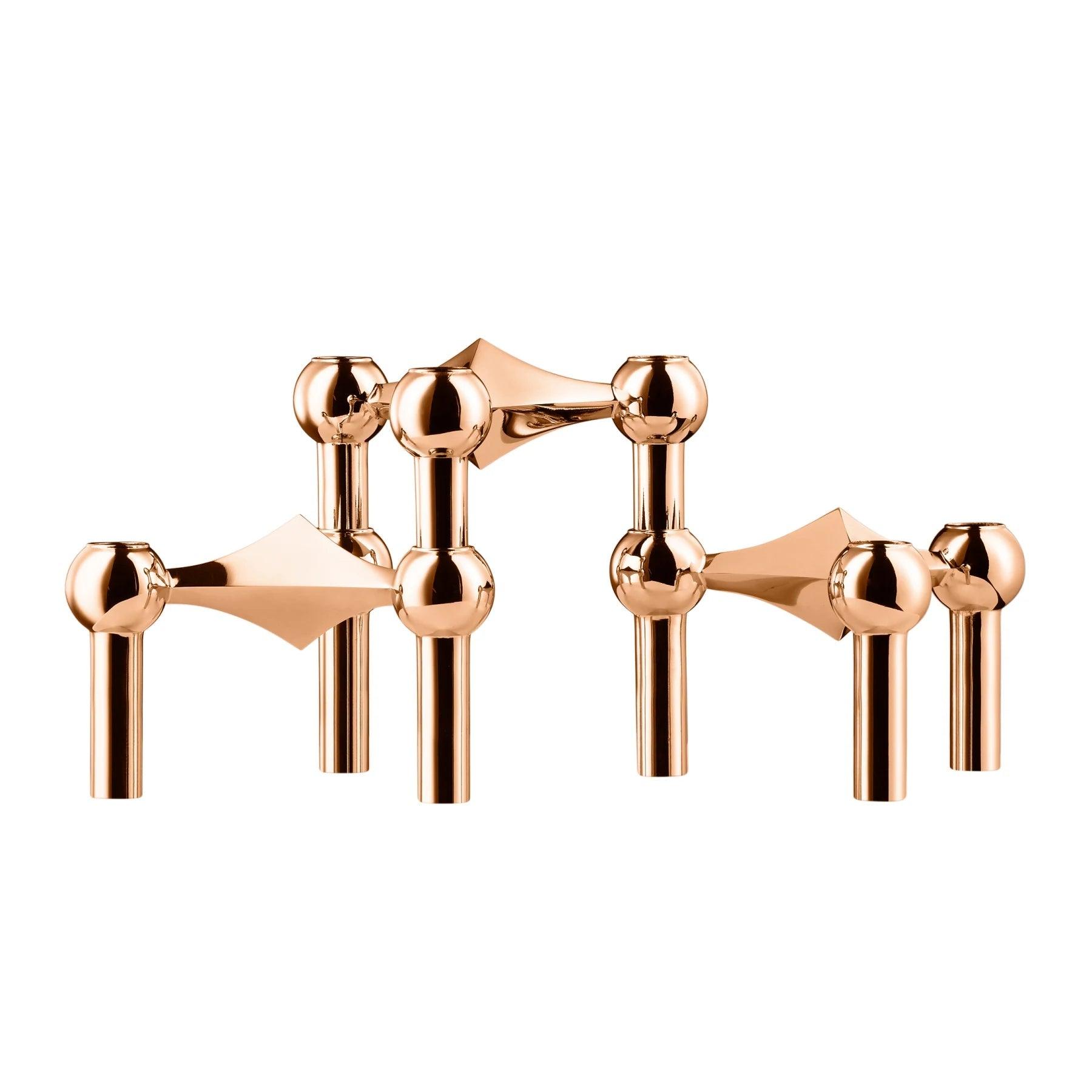 STOFF NAGEL candle holder set rose gold - Eye on Design