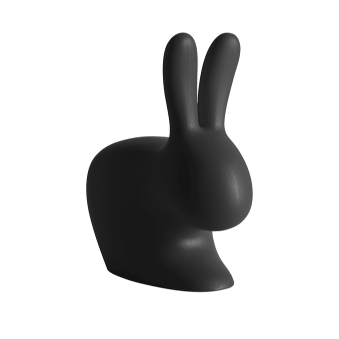 Stoper do drzwi RABBIT czarny Qeeboo    Eye on Design