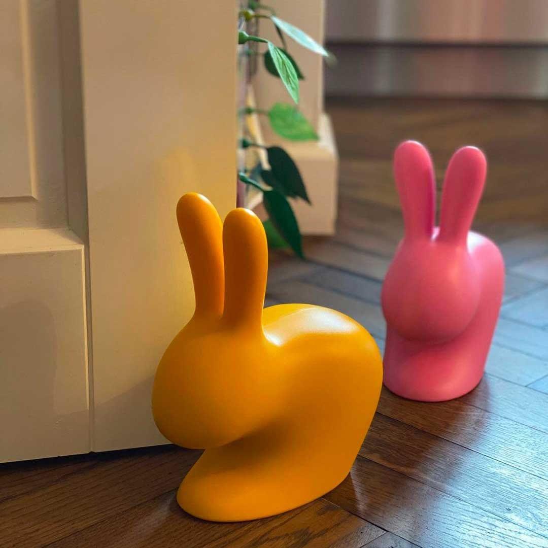 Stoper do drzwi RABBIT żółty Qeeboo    Eye on Design