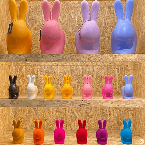 Stoper do drzwi RABBIT żółty Qeeboo    Eye on Design