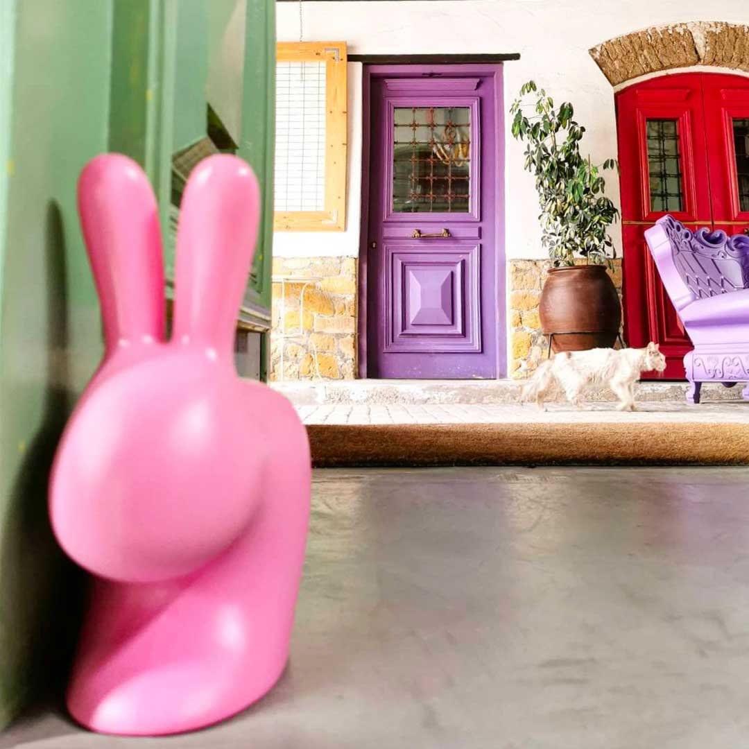 Stoper do drzwi RABBIT żółty Qeeboo    Eye on Design