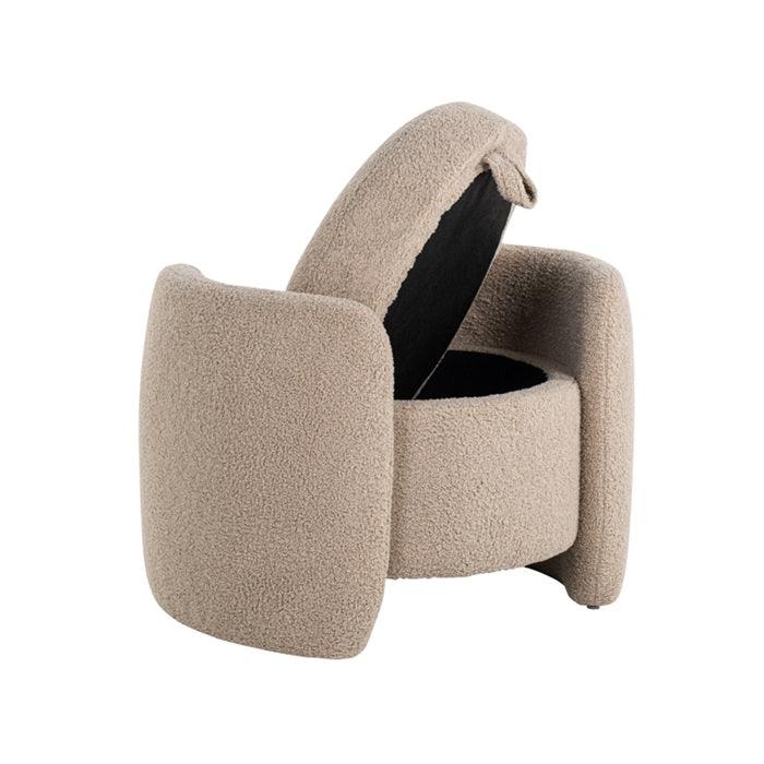 TERNI pouf, sand-coloured - Eye on Design