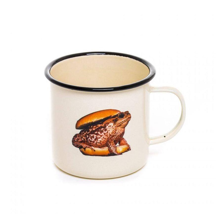 TOAD enamel mug beige - Eye on Design