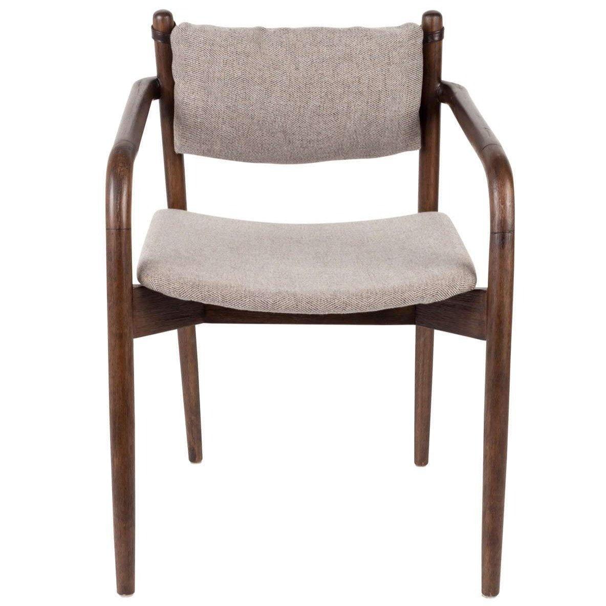 TORRANCE chair with armrests beige, Dutchbone, Eye on Design