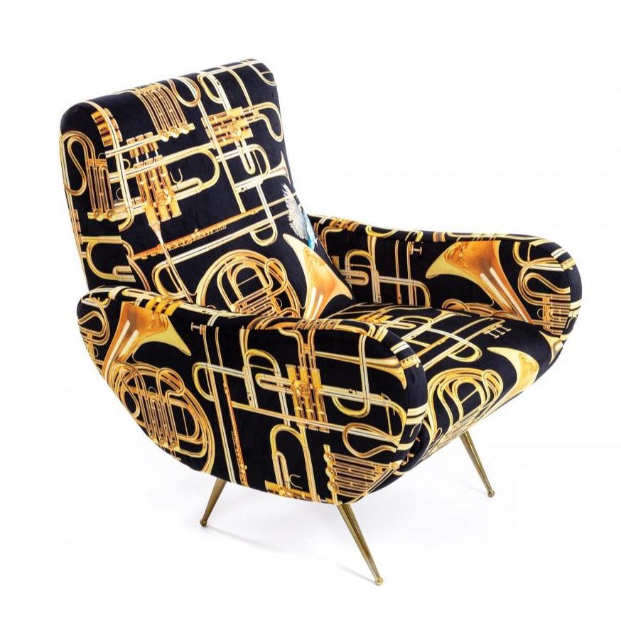 TRUMPETS armchair black - Eye on Design