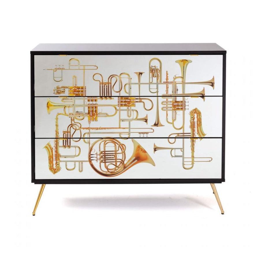 TRUMPETS cabinet with 3 drawers - Eye on Design