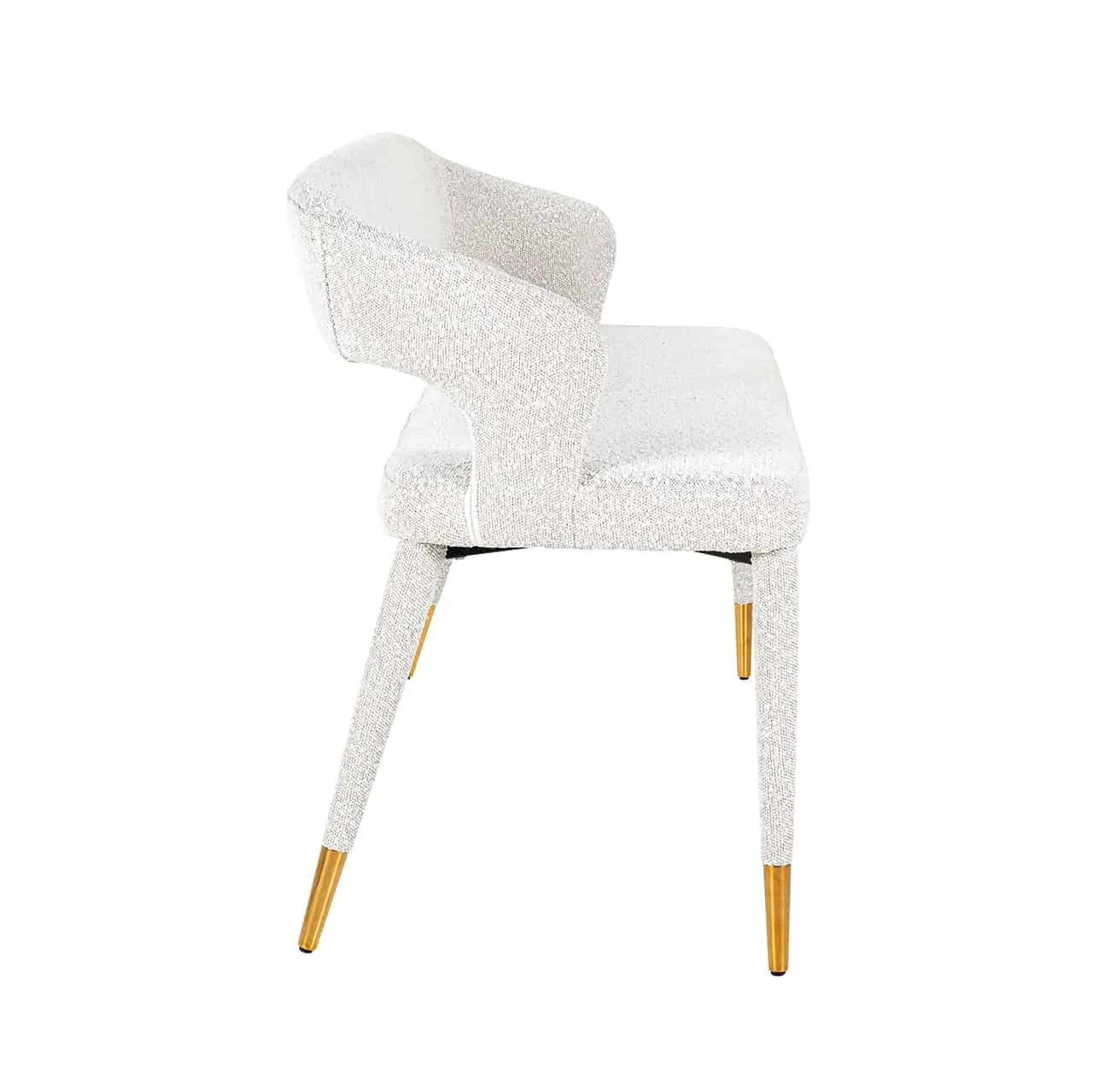 TURIN bouclé bench white - Eye on Design