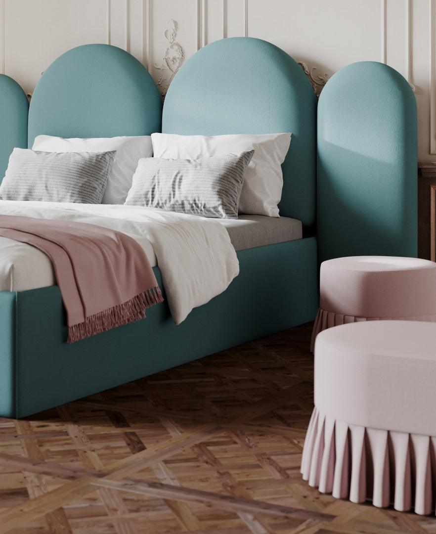 Upholstered bed CLOUD mint green - Eye on Design