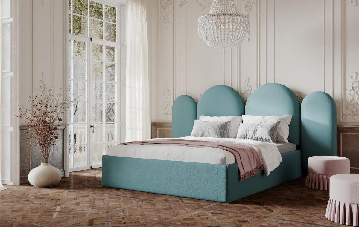 Upholstered bed CLOUD mint green - Eye on Design