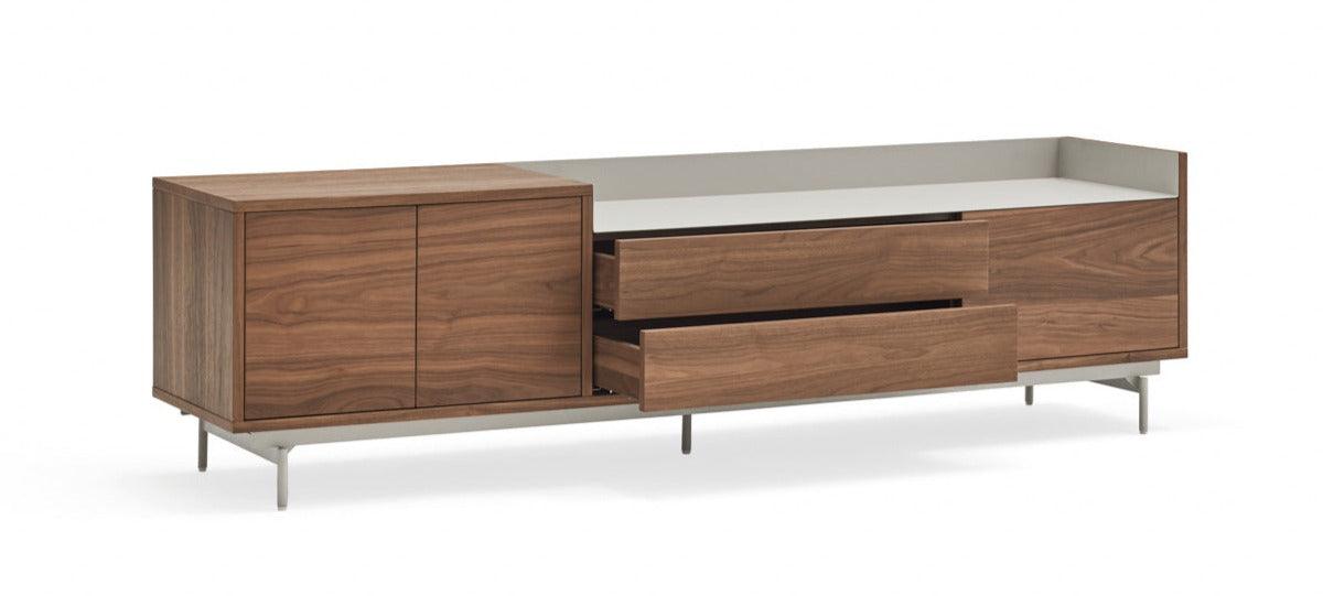 VALLEY RTV cabinet walnut wood with light finish - Eye on Design