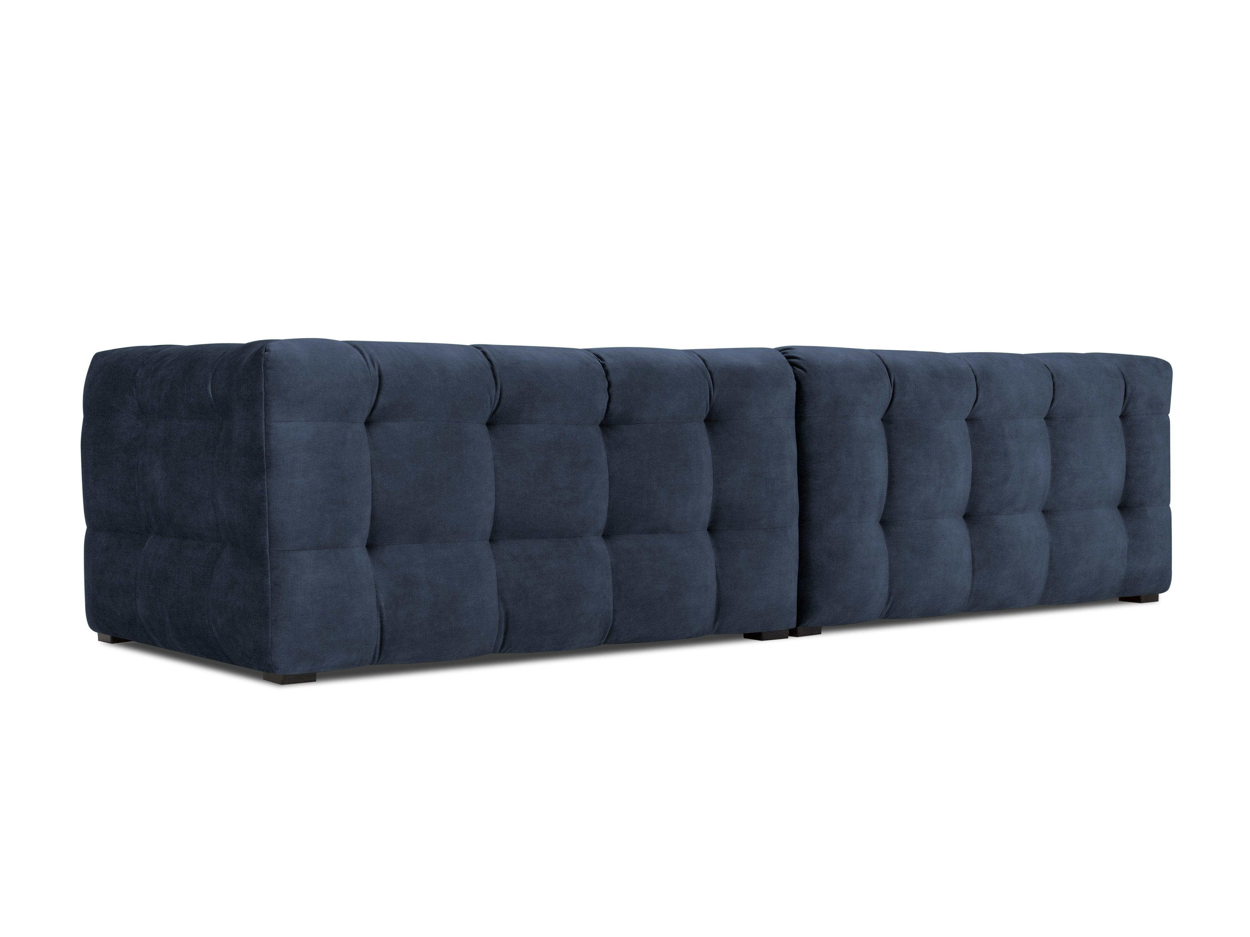 Velvet 4-seater sofa VESTA royal blue - Eye on Design