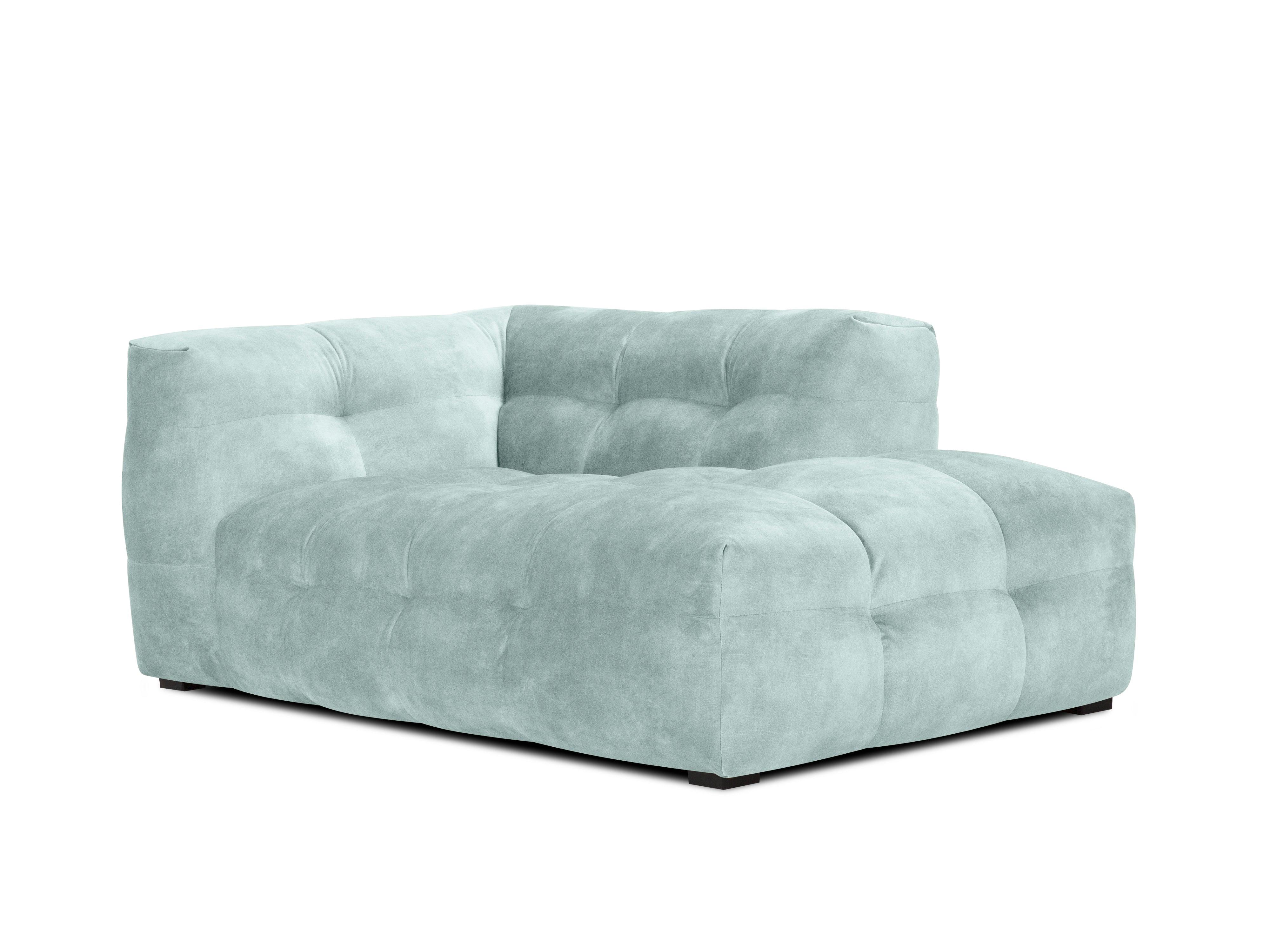 Velvet chaise longue VESTA mint on the right - Eye on Design