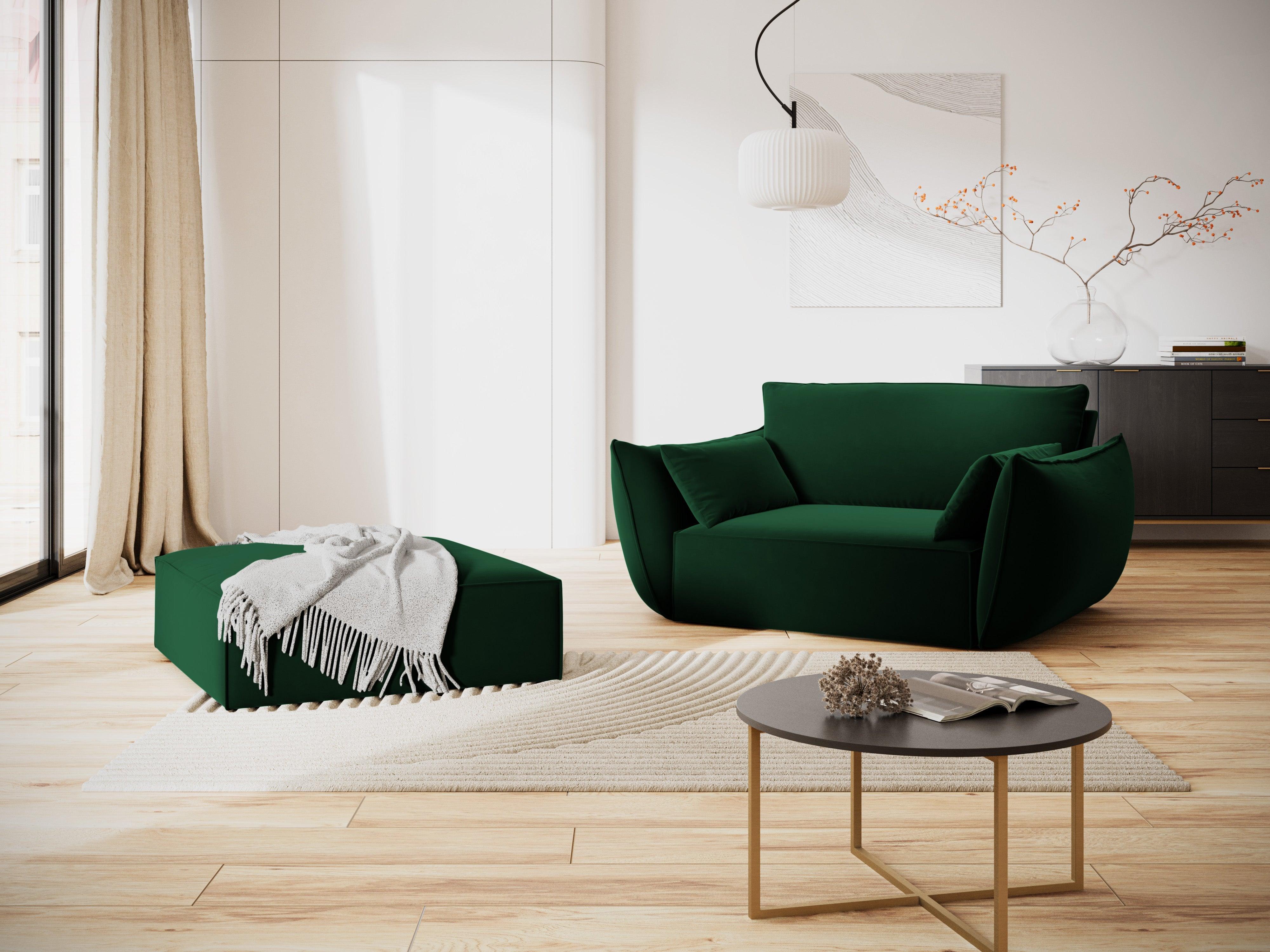 Velvet Pouf, "Vanda", 1 Seat, 100x80x36
Made in Europe, Mazzini Sofas, Eye on Design