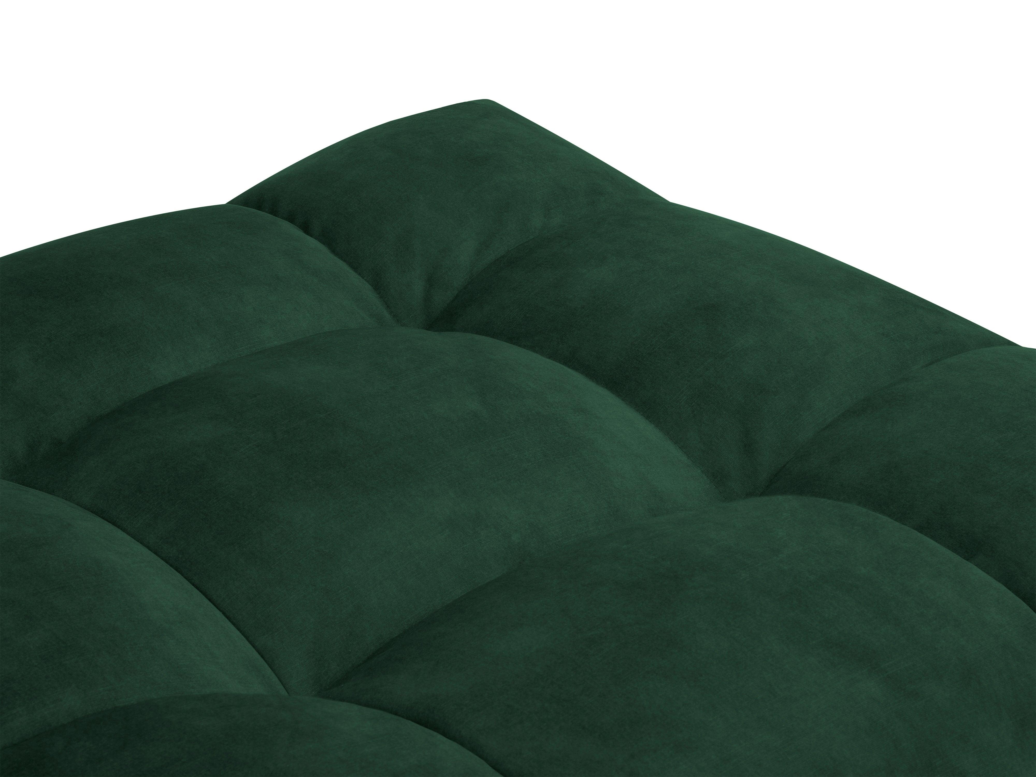 Velvet pouffe VESTA bottle green - Eye on Design