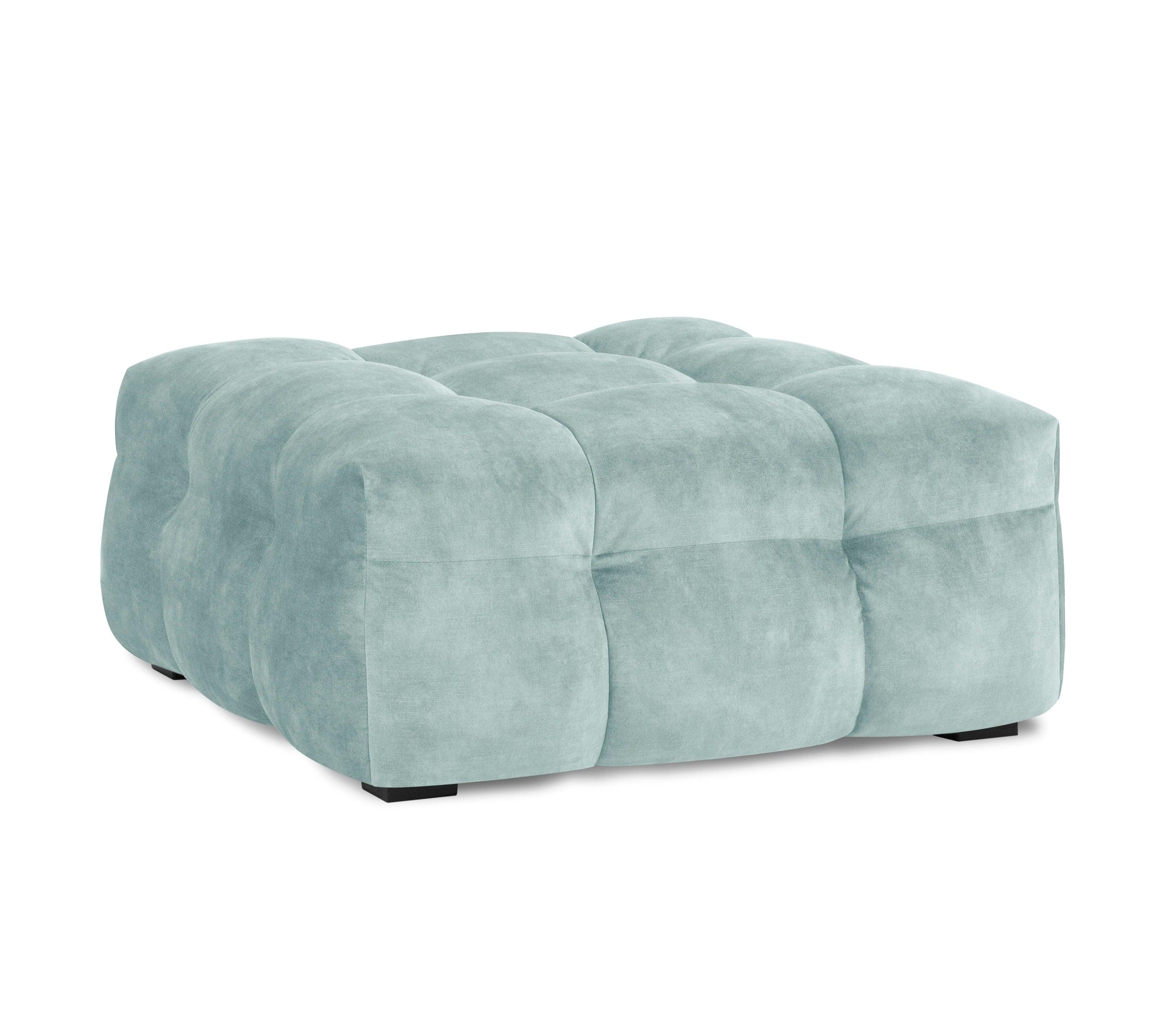 Velvet pouffe VESTA mint - Eye on Design