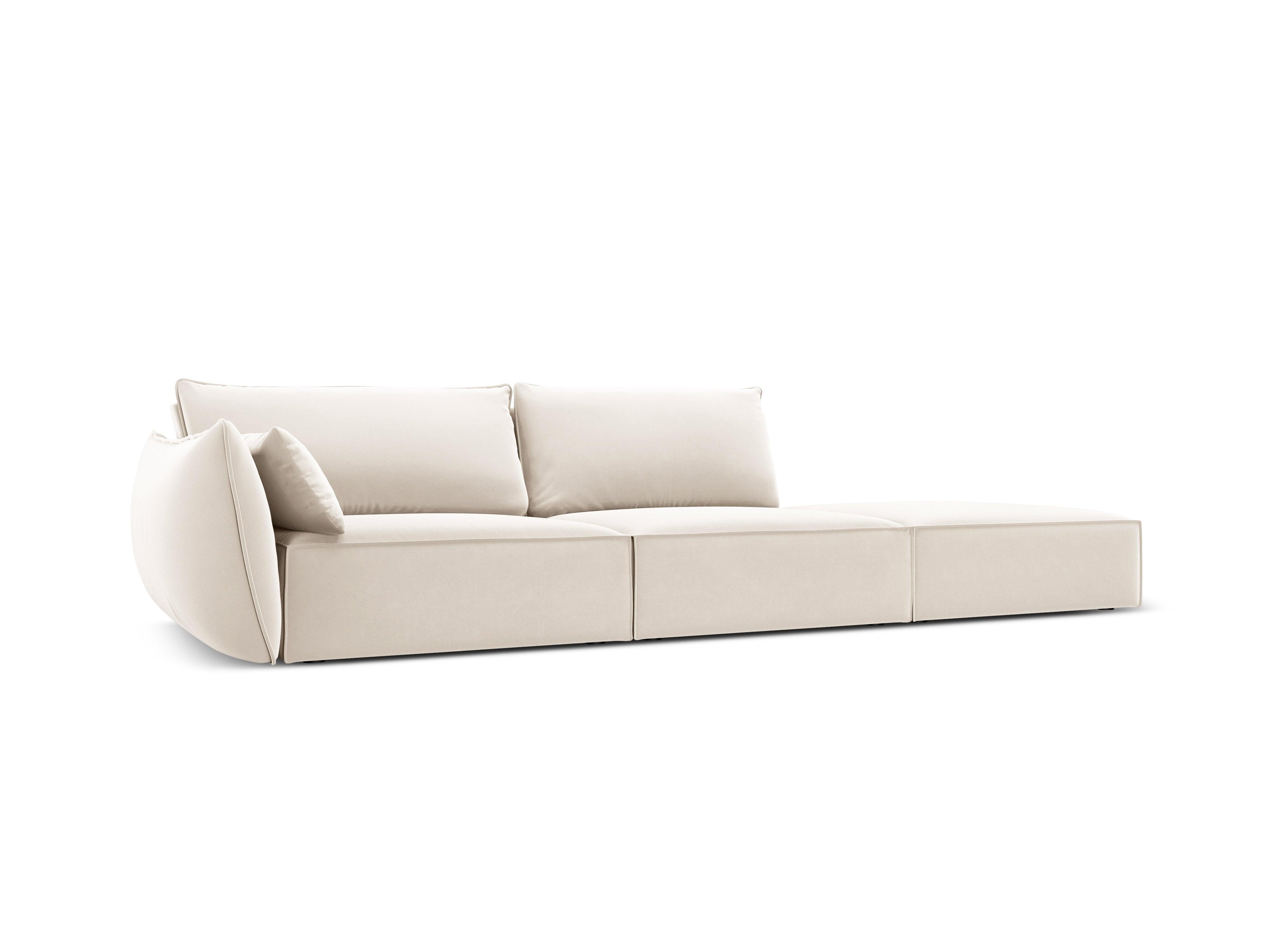 Right Velvet Sofa, "Vanda", 4 Seats, 286x100x85
Made in Europe, Mazzini Sofas, Eye on Design