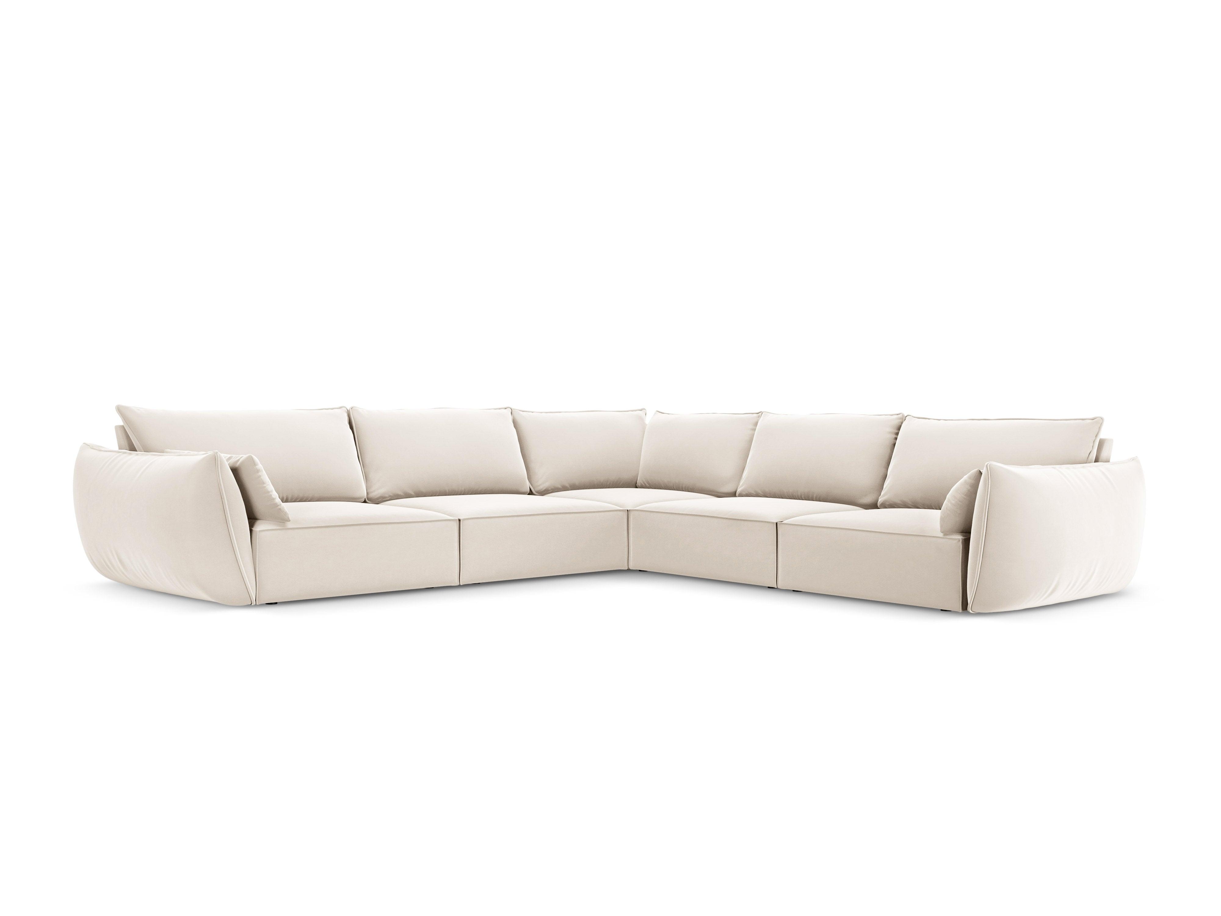 Velvet Symmetrical Corner Sofa, "Vanda", 7 Seats, 286x286x85
Made in Europe, Mazzini Sofas, Eye on Design