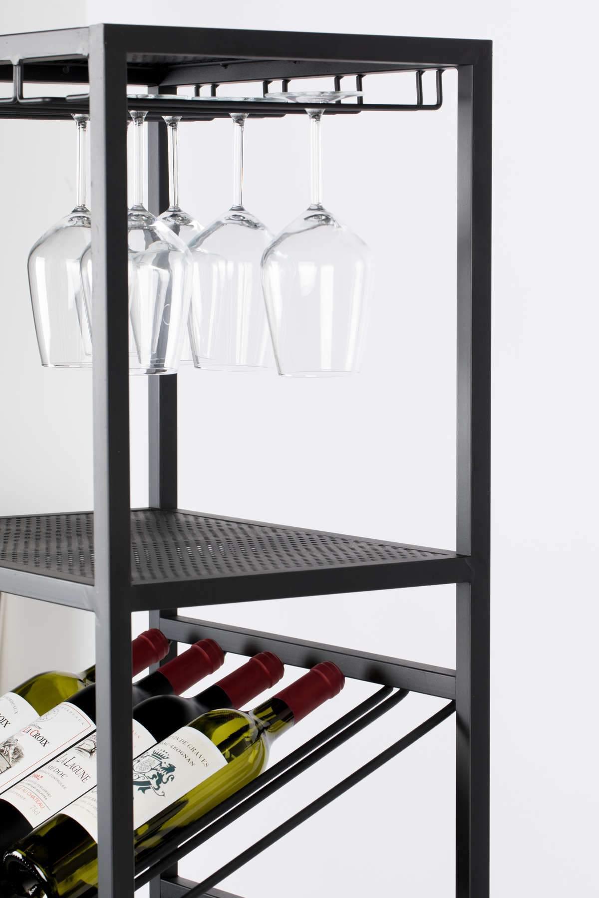 Wine bar CANTOR black small, Zuiver, Eye on Design