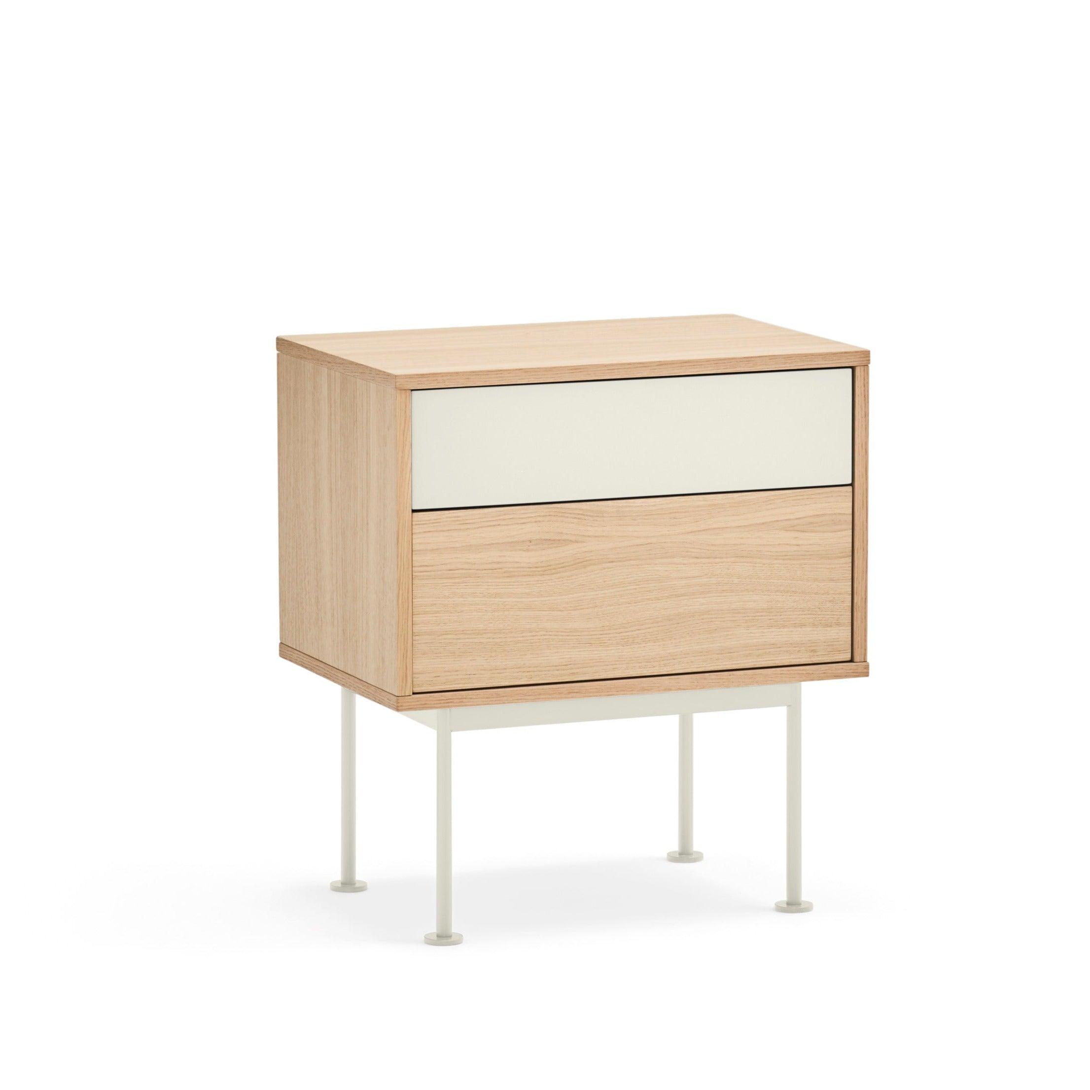 YOKO bedside cabinet cream - Eye on Design