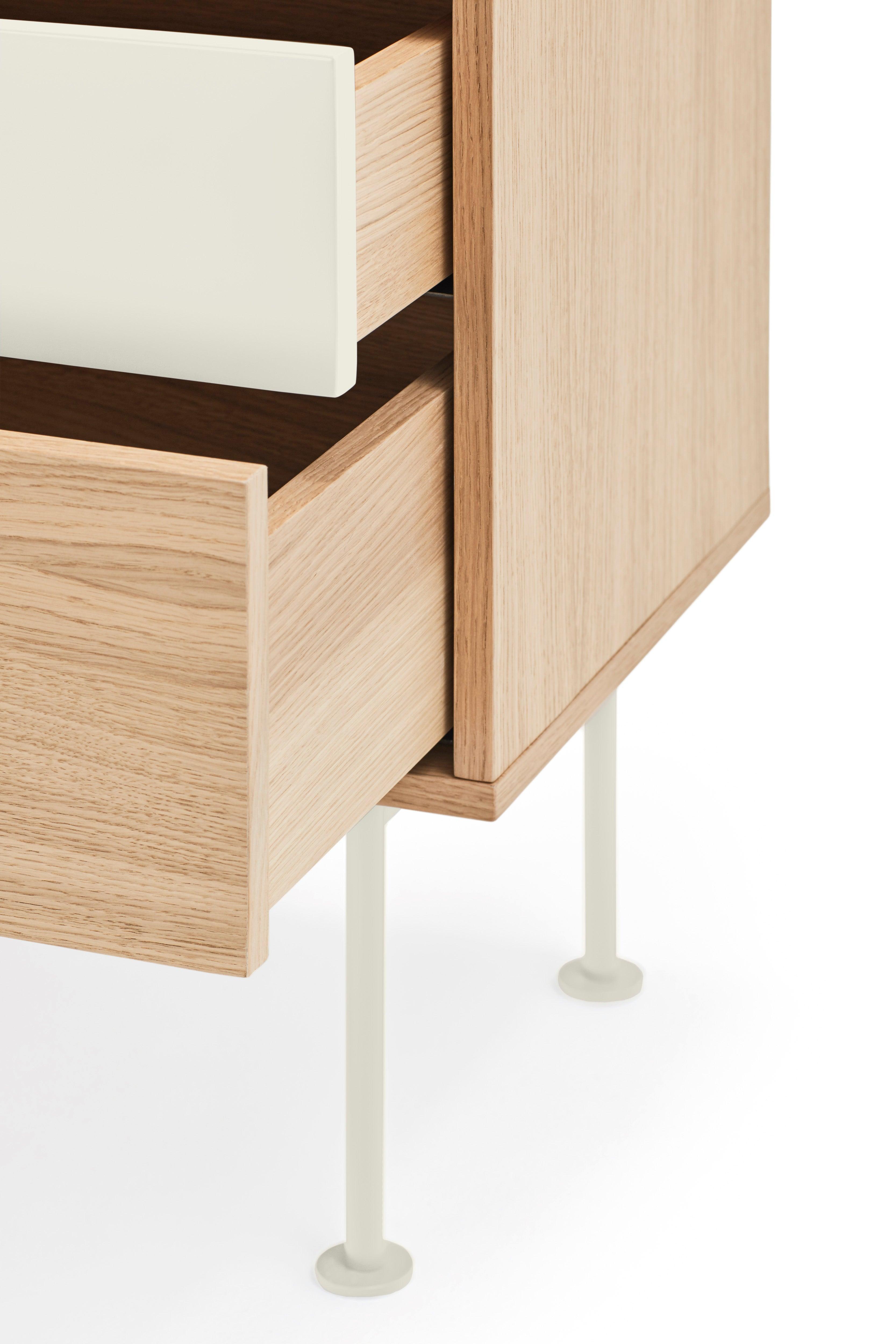 YOKO bedside cabinet cream - Eye on Design